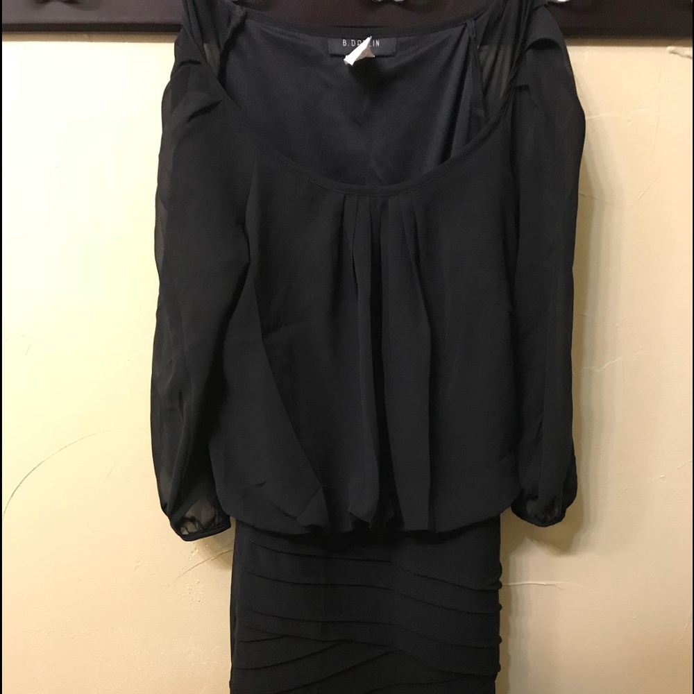 Black midi dress!